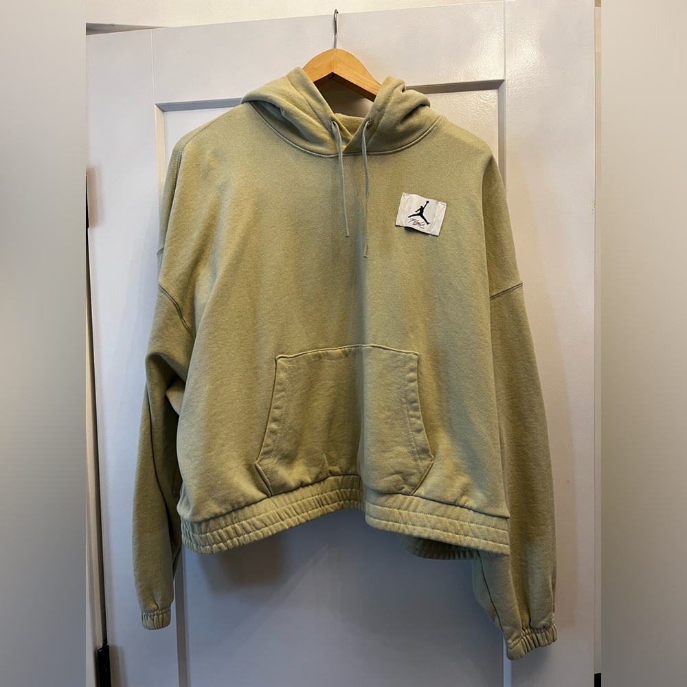 NIKE Jordan green hooded sweatshirt size XL